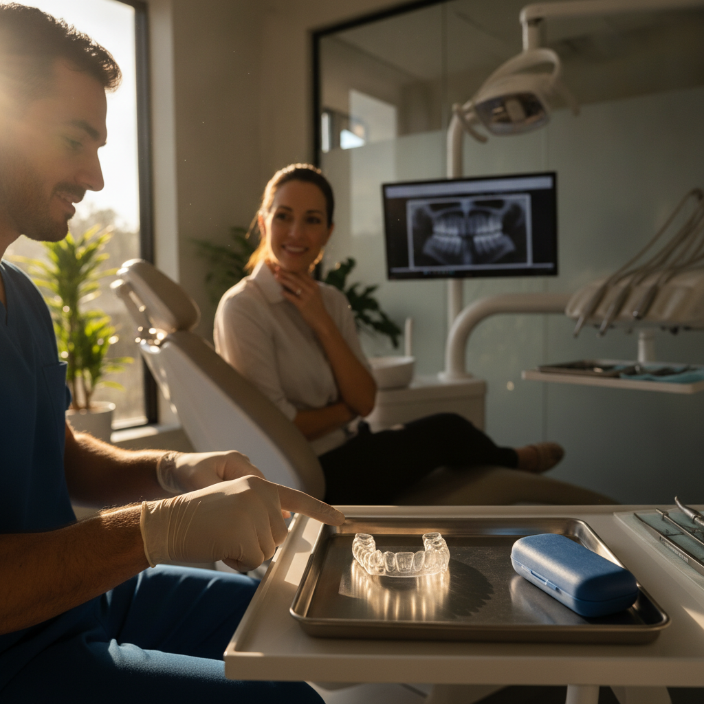 teeth-grinding-night-guard-bellaire Charles E. Boren | Do You Wake Up With a Sore Jaw or Headache? A Bellaire Dentist Explains What Teeth Grinding Is Really Doing to Your Mouth
